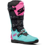 Sidi XPower SC Stivali da motocross, nero-rosa-verde, taglia 39 per maschi