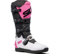 Sidi XPower SC Stivali da motocross, nero-bianco-rosa, taglia 46 per maschi