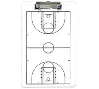 SIDID Lavagna Bianca Cancellabile per Allenatore di Basket, Portatile Lavagna Basket Coaches a Doppia Faccia, Lavagna for Allenatori di Basket (35cm x 22cm)