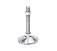 SIDIFU 1 piedino di regolazione M12-M20 per telaio in metallo resistente, con filettatura articolata, livellamento per mobili (80 x 16 x 300)