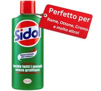 Sidol Lucidante Brillantezza Metalli di Henkel, 150 ml - Protezione e Pulizia Senza Graffi per Rame, Ottone, Cromo e Alluminio - Ideale per Casa, Cucina e Auto