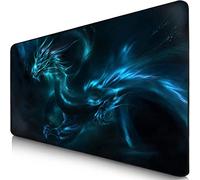 SIDORENKO Tappetino Mouse XXL - 900 x 400 x 2mm - Mouse Pad Gaming - Bordi cuciti I Base in Gomma Antiscivolo I Blu
