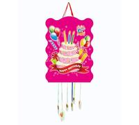 SIDRAL - Pignata Compleanno Bambini - Ananas per Bambini - Decorazione Feste Bambini Bambino e Ragazza - Grandi pignate - Pinate per Riempimento con Giocattoli e Chuches - Facile da Riempire (Pastel)