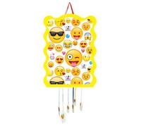 SIDRAL - Pignata Compleanno Bambini - Ananas per Bambini - Decorazione Feste Bambini Bambino e Ragazza - Grandi pignate - Pinate da Riempimento con Giocattoli e Chuches - Facile da Riempire (Emoji)