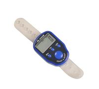 siduytin Anello elettronico per Piscina per Anello da Dito Comodo Mini Timer Contatore di recitazione a LED a Risparmio energetico, Blu Scuro