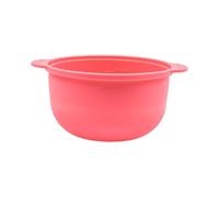 siduytin Contenitore per scaldacera Licone, contenitore per sciogliere la cera, durevole, riutilizzabile, evita sprechi, giallo, Rosa, 14x7 cm