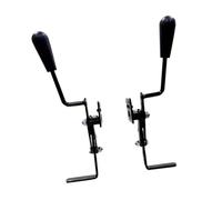 siduytin Freno a mano portatile per sedia a rotelle che offre un controllo sicuro migliorato, progettato con un meccanismo leva corta sinistra/destra, efficiente e robusto freno mano per sedia rotelle