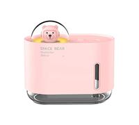 siduytin Mini Desktop Cartoon Bear Umidificatore d'aria Night Diffuser Aroma Purifier USB Ultrasonic Quiet Office Home, Rosa