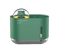 siduytin Mini Desktop Cartoon Bear Umidificatore d'aria Night Diffuser Aroma Purifier USB Ultrasonic Quiet Office Home, Verde