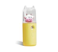 siduytin Nebulizzatore Ricaricabile Idratante 30ml Umidificatore Fogger Vaporizzatore per il viso che viaggia strumento di bellezza per interni ed esterni, Tipo 1 Giallo