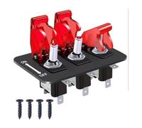 siduytin Pannello interruttore di accensione per auto da corsa versatile con indicatori LED per realizzare vari progetti di modifica Pannello interruttore a levetta Barra luminosa a 3 bande