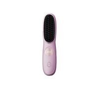 siduytin Pettine per capelli USB con display LCD, piastra elettrica da viaggio, facile da usare, per la cura quotidiana dei capelli, ricarica rapida tramite USB, supporta l'uso, rosa