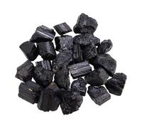 siduytin Pietre di tormalina Nera Naturale Grezza, Pietra Grezza di tormalina Nera Naturale, Ornamento da scrivania, Decorazione per la casa, 100 g