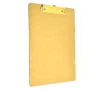 siduytin Portablocco A4 con Clip in Metallo Che garantisce Una Presa Robusta per i Documenti Portablocco in Acciaio per Inox A4 Portablocco, Oro 25 * 18 cm