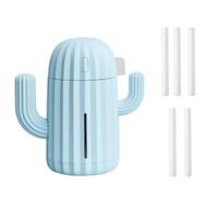 siduytin Resta comodo umidificatore portatile per cactus affiancato compatto umidificatore salvaspazio diffusore di aromi umidificatore nebulizzatore, Batteria blu