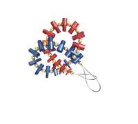 siduytin Strumento portatile per il controllo delle filettature di dadi e bulloni in pollici e metrico Identifica rapidamente bulloni e dadi disordinati a casa o in cantiere Strumento portatile per il