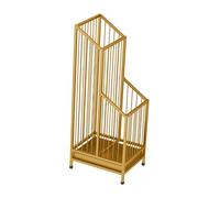 siduytin Supporto per ombrellone, portaombrelli, elegante decorazione per casa e ufficio, portaombrelli in battuto, resistente e impermeabile, D'oro, 20x25x62cm