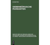 Siebenbürgische Mundarten (Copertina rigida)