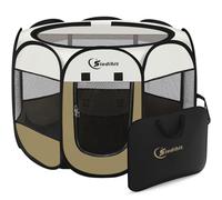 Siedihit Box per cani e gatti, box per cuccioli di taglia media, gabbia per | Box per cuccioli di cane, portatile, pop-up, con custodia per il trasporto, per cani/gatti/conigli