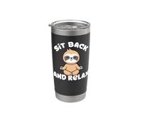 Siediti E Rilassati Bradipo Sit Back And Relax Bicchiere termico in acciaio inox doppia parete