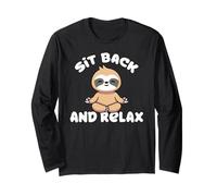 Siediti E Rilassati Bradipo Sit Back And Relax Maglia a Manica