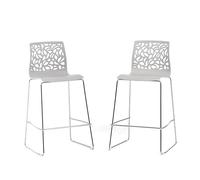 SIEDITI FUORI E DENTRO Sgabelli Anna XL (2, Grigio Chiaro)