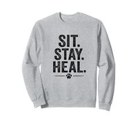 Siediti, resta, guarisci, stile vintage di Pet Therapy. Felpa
