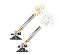 SIEEOUR Cannone Coriandoli Autonomo 150w, 2 Pezzi Lanciatore Professionale In Acciaio Inossidabile, Angolo Regolabile, Controllo Palco Con Telecomando Per Concerti Ed Eventi,Decorazioni