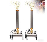SIEEOUR Cannone Coriandoli Per Concerti E Palco, 2 Pezzi Macchina Lanciatrice Professionale 150w Con Telecomando, Potenza Elevata E Angolo Regolabile Per Spettacoli Ed Eventi,Decorazioni