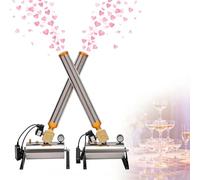 SIEEOUR Cannone Coriandoli Professionale Portatile 150w, 2 Pezzi Lanciatore Con Telecomando, Angolo Regolabile Per Eventi Aziendali, Grandi Spettacoli, Concerti E Matrimoni,Decorazioni