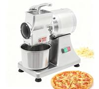 SIEEOUR Grattugia Formaggio Elettrica Commerciale 900w, Macinino Formaggio in Acciaio Inossidabile con Scudo di Sicurezza E Grande Secchio, Macchina Pesante Duty Elabora 60kg/Ora,per Burro