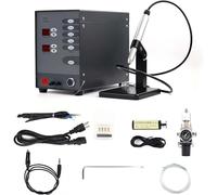SIEEOUR Kit Completo di Saldatrice per Gioielli Permanente, Macchina per Saldatura ad A-rco ad Argon Pulsato Semiautomatica 100w,per Riparazione di Gioielli,Per Saldatura su Alluminio e Titanio
