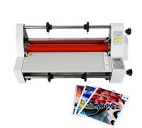 SIEEOUR Laminatore A Caldo Freddo A 4 Rulli Con Display Digitale,Laminatore A Rulli Professionale Doppia Faccia 350 Mm,Termica Singola E Doppia Faccia Per Carta Cartone Pvc,Per Uso Ufficio