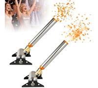 SIEEOUR Lanciatore Professionale 150w Con Telecomando, 2 Pezzi Macchina Elettrica Per Coriandoli, Cannone Per Matrimoni, Angolo Regolabile Per Cerimonie Ed Eventi Aziendali,Decorazioni