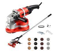 SIEEOUR Levigatrice Per Calcestruzzo 3800W, Smerigliatrice Elettrica Con Ruote Diamantate Per Levigare Pietra, Superfici Calcestruzzo, Decapaggio Metalli E Rimozione Sottostrato