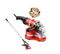 SIEEOUR Levigatrice Per Calcestruzzo 3800W, Smerigliatrice Levigatrice Diamantata Elettrica Con 4 Dischi, 3 Ruote Diamantate Per Levigatura Pietra, Decapaggio Metalli E Rimozione Sottostrato