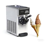 SIEEOUR Macchina Del Gelato, Macchina Per Gelato Soft Per Casa, Con Pulizia Automatica, Resa 4-5 Kg/H, Pannello Lcd, Ed Erogazione Costante,Per Famiglie, Ristoranti,Dessert Semplice(Cream)