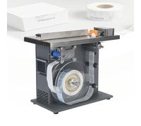 SIEEOUR Macchina Etichettatrice per Bottiglie Tonde 200W, Macchina Etichettatrice Semiautomatica, con Controllo PLC, Schermo Tattile, Precisione ±0,5 mm, 15-30 Pezzi al Minuto, Per Cosmetici