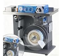 SIEEOUR Macchina Etichettatrice Semi-Automatica Angolo Retto, Applicatore Etichette Scatola, con Controllo Plc, Schermo Tattile, Precisione ±0.5mm,15-30 Pezzi/Min, per Imballaggio Stampa