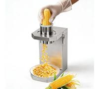 SIEEOUR Macchina Per Chicchi Di Mais, Sgranatrice Ad Un Tocco Con Corpo In Acciaio Inossidabile E Parti Smontabili, Motore Elettrico 40w Per Sgranatura Rapida Di Mais Fresco E Cotto