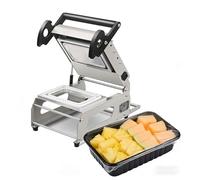 SIEEOUR Macchina Per Imballaggio, Macchina Per Sigillatura A Caldo Di Vassoidi Alimentari A Pressione Manuale, Sigillatrice Commerciale Per Scatole Fresche,Pellicola 180mm,Per Carne, Pesce