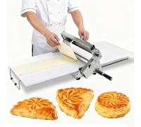 SIEEOUR Macchina Per Rollare La Pasta,Macchina Per Stendere La Pasta Da Bancone,Costruzione Professionale In Acciaio Inossidabile 304 Con Spessore Facilmente Regolabile,Per Pizzerie(Type400)