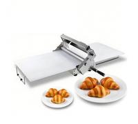 SIEEOUR Macchina per Sfogliare la Pasta, Pressa per Stendere la Pasta Pieghevole Compatta, Macchina per Pasticceria in Acciaio Inossidabile Regolabile 0-25mm per Cornetti, Pasta Sfoglia(Type400)