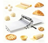 SIEEOUR Macchina Per Stendere La Pasta Manuale Pieghevole, Design Commerciale In Acciaio Inossidabile 304, Macchine Per Stendere La Pasta Commerciali, Per Pasta Sfoglia(Type300)