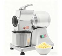 SIEEOUR Macinino Elettrico per Briciole Pane, 900w Macchina Commerciale Grattugia Formaggio,Costruzione Acciaio Inossidabile con Scudo di Sicurezza,Elabora 60kg/Ora per Uso Servizio Alimentare