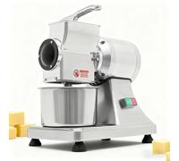 SIEEOUR Macinino Formaggio in Acciaio Inossidabile, 900w Grattugia Formaggio Elettrica Commerciale con Scudo di Sicurezza, Macchina Pesante Duty Elabora 60kg/Ora di Formaggio in Blocco,Burro