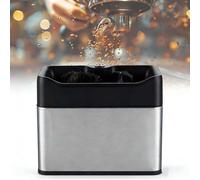 SIEEOUR Pulitore Pozzetto Espresso, Scatola Batti Espresso Elettrica, Macchina Pulitrice Automatica Portafiltri, Doppia Spazzola Per 58mm/51mm, 3 Raschietti, Per Casalinghi, Ristorante(Silver)