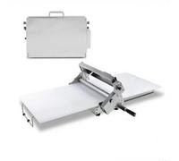 SIEEOUR Rullo per Pasta Manuale, Macchina per Stendere la Pasta Commerciale, Rullo Manuale in Acciaio Inossidabile con Spessore Regolabile 0-25mm per Pasta Sfoglia, Pasta per Pizza(Type300)