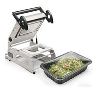 SIEEOUR Sigillatrice Alimentare Manuale Per Vassoidi, Macchina Di Grado Commerciale Per Ristoranti, Larghezza Pellicola 180mm,Macchina Di Imballaggio Efficace, Per Alimenti Caldi E F-reddi