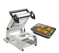 SIEEOUR Sigillatrice Per Scatole Fresche, Macchina Per Sigillatura A Caldo A Pressione Manuale Di Grado Commerciale, Sigillatrice Manuale Per Vassoidi Alimentari,Per Molti Tipi Di Alimenti